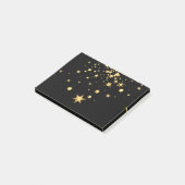 Goldene Sterne Post-it Klebezettel (angewinkelt)