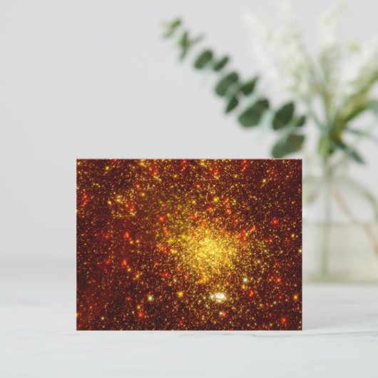 Goldene Sterne Postkarte (Stehend Vorderseite)