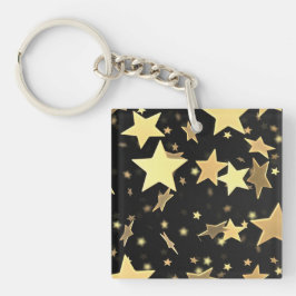 Goldene Sterne Schlüsselkette Schlüsselanhänger