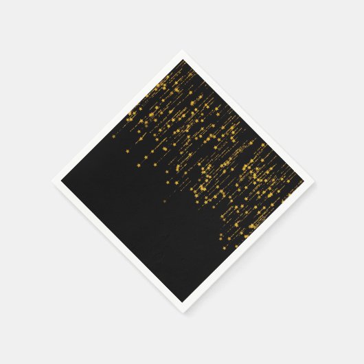 Goldene Sterne Serviette (Ecke)