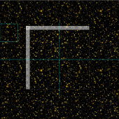 Goldene Sterne Stoff (Kachel)