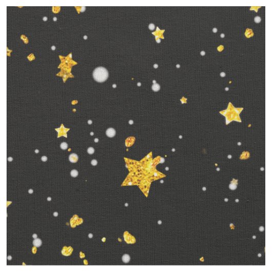 Goldene Sterne Stoff (Nahaufnahme)