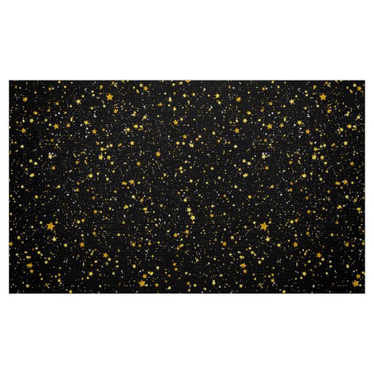 Goldene Sterne Stoff (Fat Quarter (45,7 x 55,9 cm))