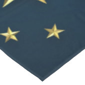 Goldene Sterne Tischdecke (Schrägansicht)