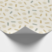 Goldene Sterne und Bäume Brunches Geschenkpapier (Ecke)