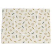 Goldene Sterne und Bäume Brunches Große Geschenktüte (Vorderseite)