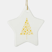 Goldene Sterne Weihnachtsbaum Keramik Ornament (Rechts)