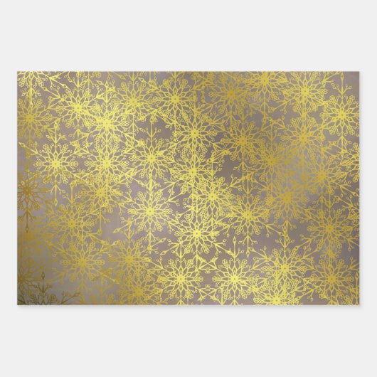 goldene Sterne, Weihnachtspapier, Winter+Patt, mer Geschenkpapier Set (Vorderseite)