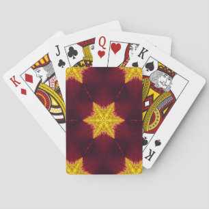 Goldene Sternen Spielkarten
