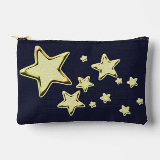 Goldene Sternexplosion Zubehörtasche (Vorderseite)