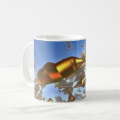 Goldene Stifte Kaffeetasse (Vorderseite Links)