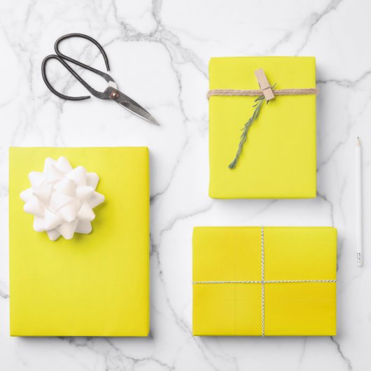 Goldene Stille Geschenkpapier Set (Vorderseite)