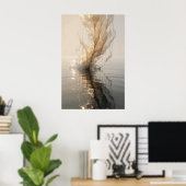 Goldene Stille Poster (Heimbüro)