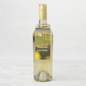 Goldene Stille - Weinflasche Flaschenanhänger (Auf Flasche)