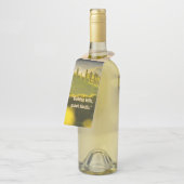 Goldene Stille - Weinflasche Flaschenanhänger (Angewinkelt)