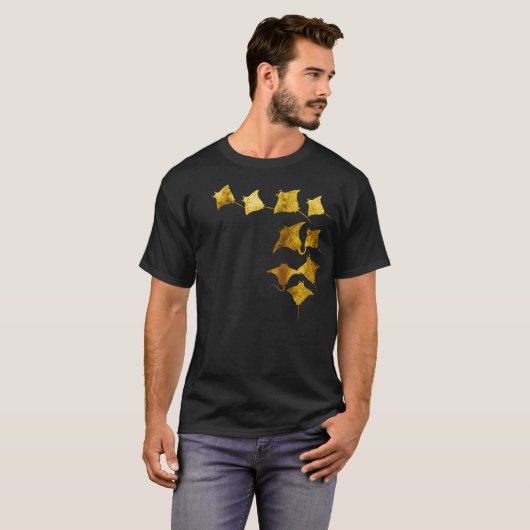 Goldene Stingrochen T-Shirt (Vorne ganz)