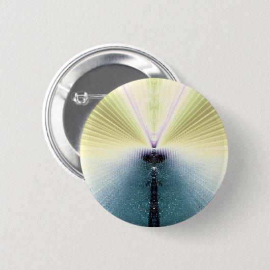 Goldene Strahlen Button (Vorne & Hinten)