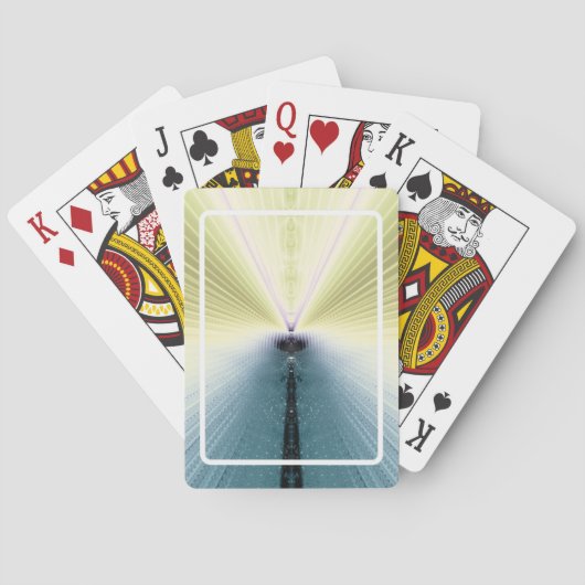 Goldene Strahlen Spielkarten (Rückseite)