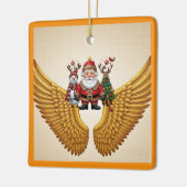 "Goldene Strahlung" Keramikornament (Links)