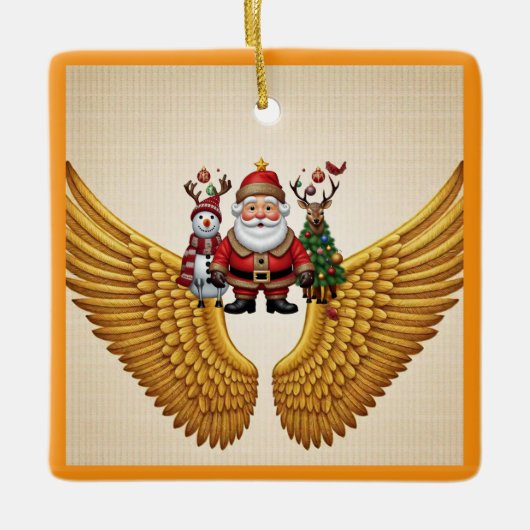 "Goldene Strahlung" Keramikornament (Vorderseite)