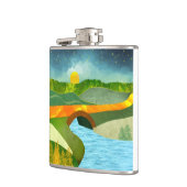 Goldene Straße Flachmann (Links)