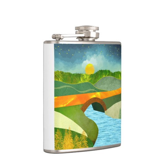 Goldene Straße Flachmann (Rechts)