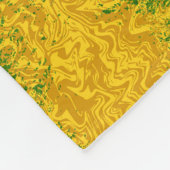 Goldene Straße Fleecedecke (Ecke)