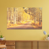 Goldene Straße Leinwanddruck (Insitu (Wohnzimmer))