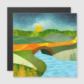 Goldene Straße Magnetkarte (Vorne/Hinten)