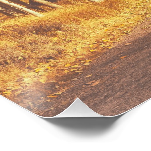 Goldene Straße Poster (Ecke)