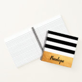 Goldene Streifen Notizblock (Innenseite)