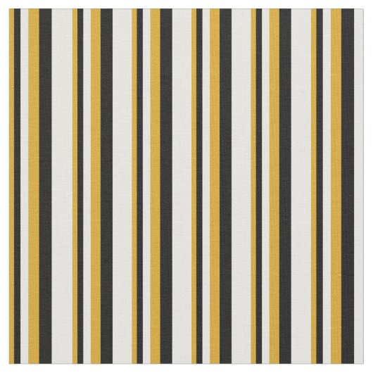 Goldene Streifen, Schwarz-Weiß-Muster Stoff (Nahaufnahme)