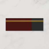 Goldene Streifen - Visitenkarte (Rückseite)