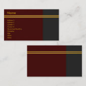 Goldene Streifen - Visitenkarte (Vorne/Hinten)