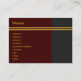 Goldene Streifen - Visitenkarte