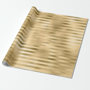 Goldene Streifenfolie Geschenkpapier