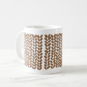 Goldene strickende Tasse (Vorderseite Links)