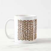 Goldene strickende Tasse (Links)