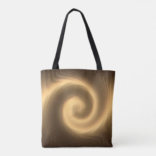 Goldene Strudelbeschaffenheit. Monogramm Tasche (Rückseite)