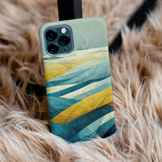 Goldene Stunde Abstraktes geometrisches Muster Case-Mate iPhone Hülle