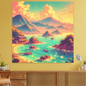 Goldene Stunde am Meer Leinwanddruck (Insitu (Wohnzimmer))