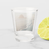 Goldene Stunde am Strand von Cannon Schnapsglas (Rückseite)