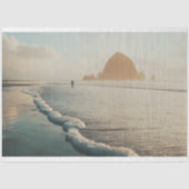 Goldene Stunde am Strand von Cannon Seidenpapier (Vorderseite)