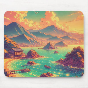 Goldene Stunde an der Bucht Mousepad
