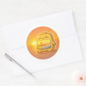 Goldene Stunde Angriff Runder Aufkleber (Umschlag)
