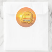 Goldene Stunde Angriff Runder Aufkleber (Tasche)