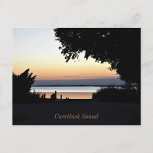 Goldene Stunde bei Currituck Sound Postkarte