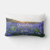 Goldene Stunde Bluebells - Personalisierter Mutter Lendenkissen (Rückseite)