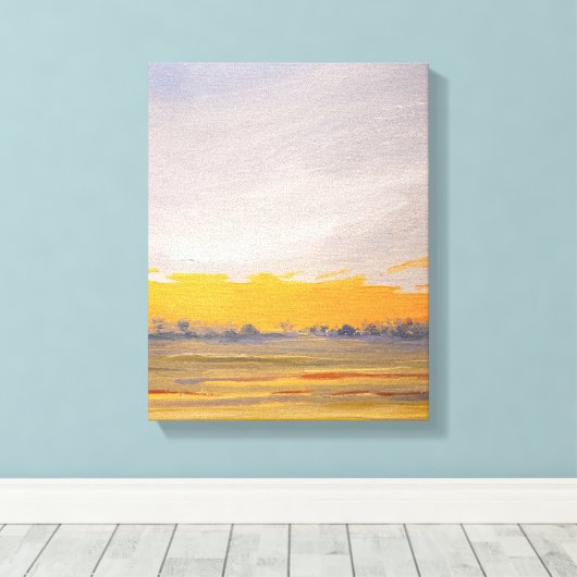 Goldene Stunde - Canvas Print Leinwanddruck (Insitu (Holzboden))