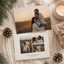 Goldene Stunde Familienfoto Gold Schrift Frohe Fei